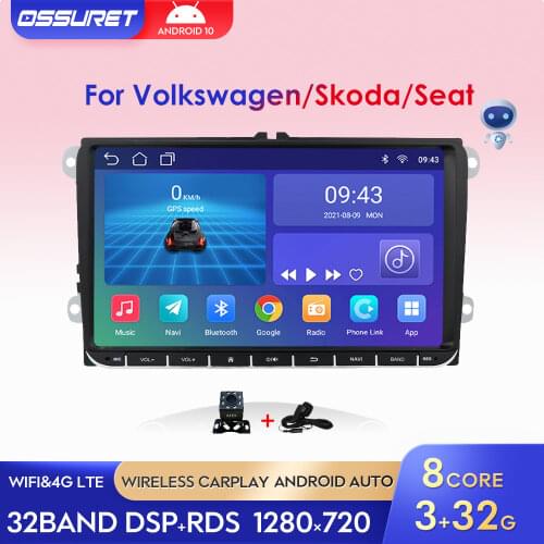 2 Din Car DVD Player for VW POLO GOLF POLO PASSAT JETTA SHARAN Seat IBIZA Skoda Multimedia Wince Canbus Radio Stereo Navigation
