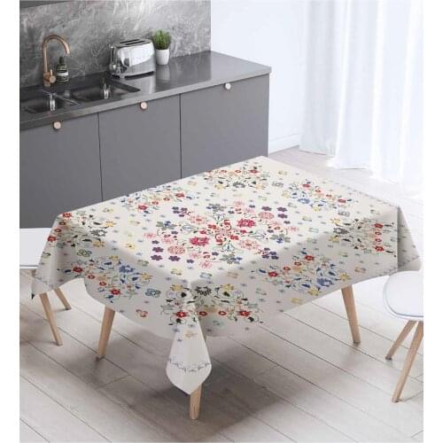 OTTOMAN MOTIF PATTERNED 3D 3D KITCHEN TABLE COVER 140X140CM