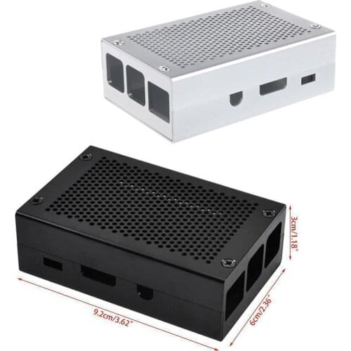 Aluminum Alloy Case Cover Metal Enclosure For Raspberry Pi 3 Model B Pi 2 B / B