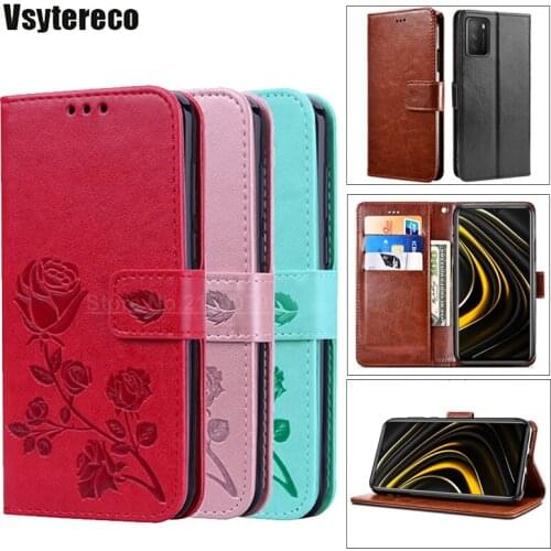 Coque For POCO X3 M3 Case For Xiaomi POCO X3 NfC Poco X2 F2 Pro mi 10T Pro Case Funda For Redmi Note 9S 9 Pro Leather Flip Cover