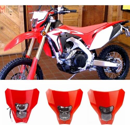 Red E13 LED Headlight Enduro MX Dual Sport Head Light Front Running Lamp for Honda CRF450L CRF450XR CRF 125 110 250 450 R/F/L/RX