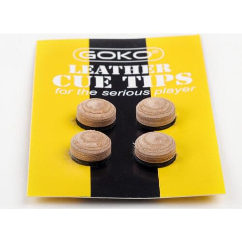 GOKO 3036 Tip S/M/H Billiard Tip 10mm 11.5mm 13mm Tip Selected Pig Skin Multi-layered Accessories for Snooker Pool Cue