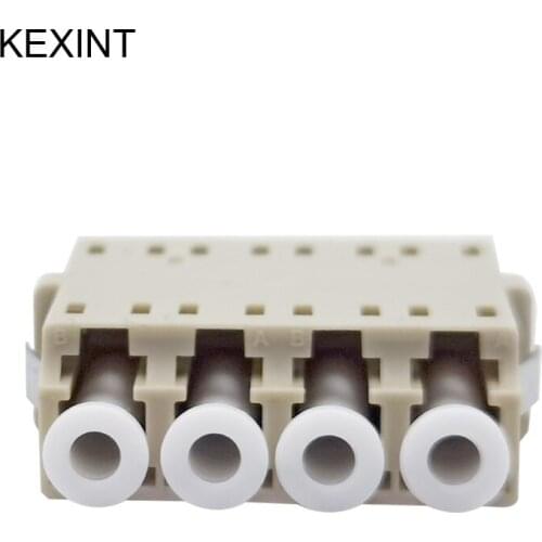 KEXINT-LC Female Connector Multimode LC 4 Core Fiber Optic Adapter-20PCS