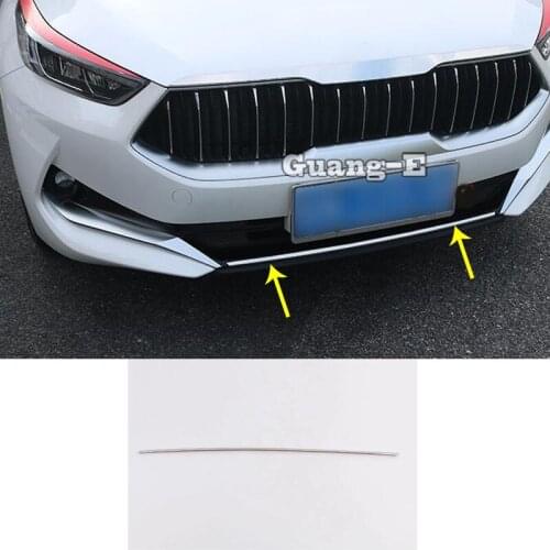 For Kia K3 Forte Cerato 2019 2020 Car Cover Bumper Engine ABS Chrome/Stainless Steel Trims Front Bottom Grid Grill Grille Edge