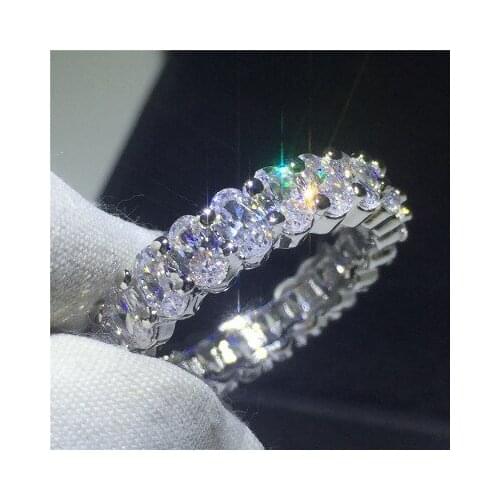 Lyvior Full Square Diamond Zircon Ring Fashion Ladies Peach Heart Wedding Ring Gift for Teen Girls Jewelry Sizes 6-10