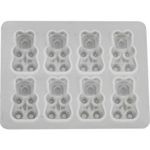 Cute Bear Sugar Silicone Mould Crystal Resin Epoxy Mold Jewelry Pendant Crafts U4LE