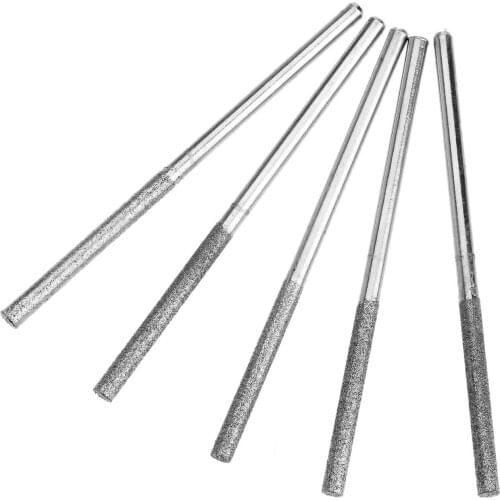 5Pcs/lot Dremel Accesories Mini Drill Diamond Grinding Head 3mm Shank Bur Bit Set Polishing Grinding Tool For Dremel Rotary Tool