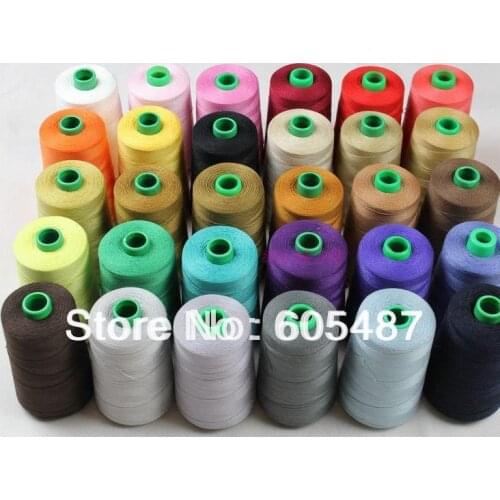 Free shipping 20s/3 2000m/ PCS 4 pcs/lot polyester sewing thread jean thread industrial rope