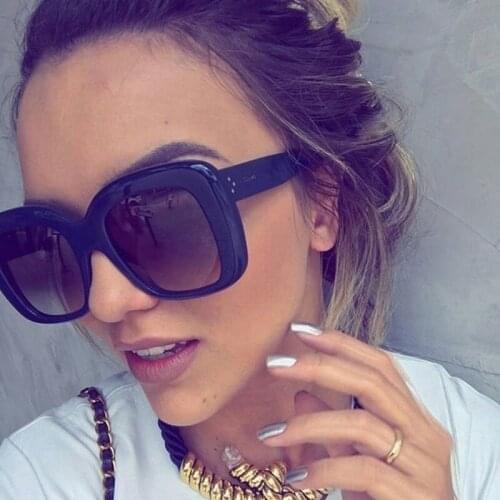 New Women Fashion Sunglasses Oversize Square Woman Sunglass Brand Designer Sun Glasses UV400