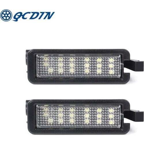 QCDIN License Plate Light 1Pcs For Dodge Challenger Charger 300 12V 6000K Car License Plate Lamp Signal Lamp Auto Parts