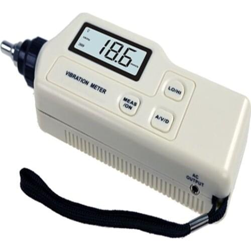 Professional Digital Vibration Meter 0.1~199.9m/s LCD Electronic Vibration Frequency Analyzer Tester Handheld Vibrometer+Box