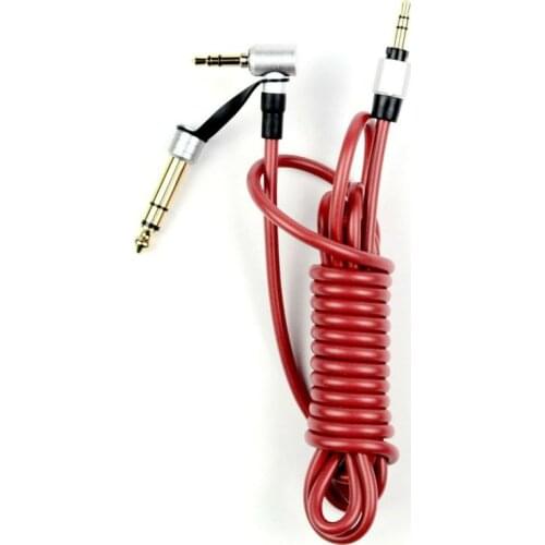 Spring Stereo Audio Cable Cord Replacement for Dr Dre Solo/ Pro/ Mixr/ Headphones/ Studio for Beats Headsets Adapter 24BB