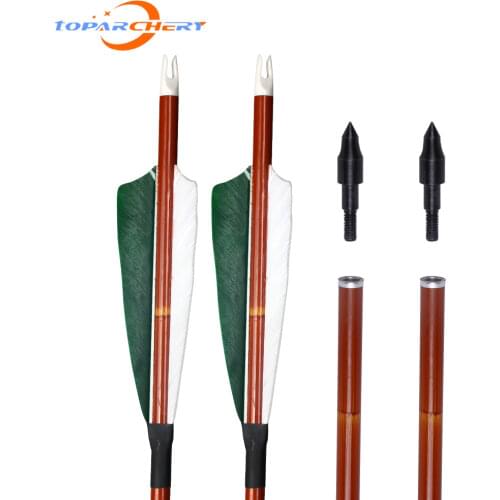 Carbon Arrows 31.5 Inch Pure Carbon Arrow for Hunting Outdoor Shooting Arrows Spine 400