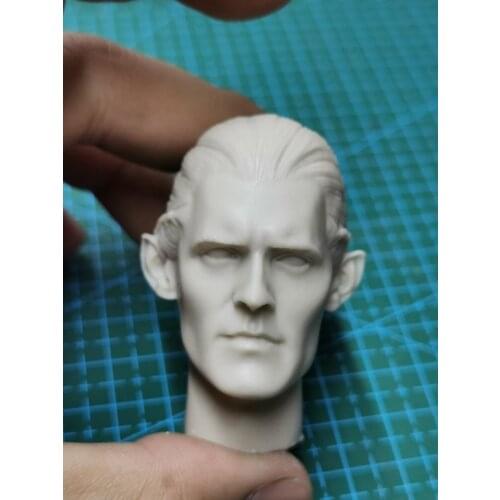 1/6 Scale Legolas Men Unpainted Head Sculpt for 12''Body Toys Gifts Collections DIY