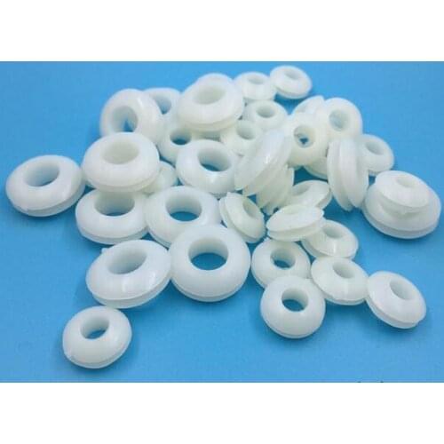 Inner diameter:3MM 4MM 5MM 6MM 7MM 8MM 10MM 12MM double sided plastic Grommet rubber grommet white