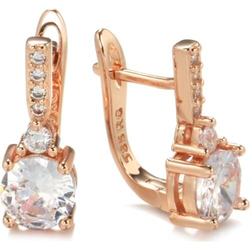 Kinel Luxury 10 Style Opal Big Earrings For Women Fashion Gold Accessory Gift Crystal Earring Wedding Jewelry Wholesale