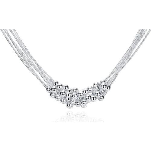 Wedding Party Silver Plated Necklace For Women Fashion Trendsetting Pendant Necklace Low Price
