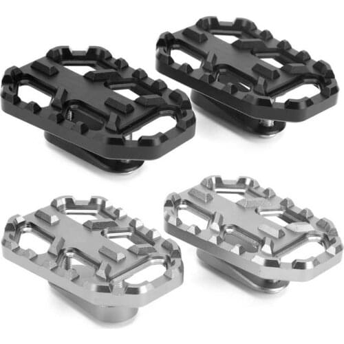 1 Pair CNC Aluminum Alloy Motorcycle Wide Footrest Pedals Fit for Ducati Multistrada/Hypermotard