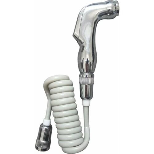 1pcs Handheld Shower Head Douche Toilet Bidet Spray Wash Jet Shattaf Diverter Kit With Spring Hose Cleaning Hose Holder