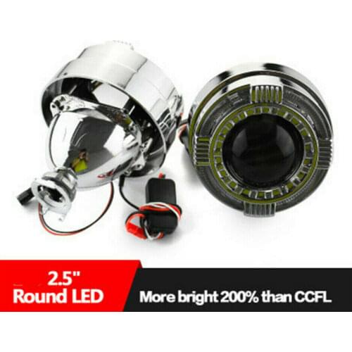 2.5 Hid Bi xenon Projector Lens with Shrouds Xenon Kit Ballast Bulb Car Assembly Kit Fit for h1 h4 h7 Car Modify Socket Retrofit