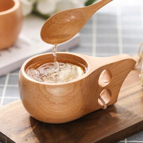 25%,Portable Coffee Mug Rubber wooden Coffee Drinking Wooden Mug Tableware Handmade lemon tea cup for lovers
