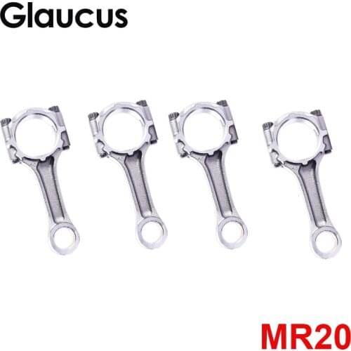 4pcs MR20 MR20DE engine connecting rod for Renault Samsung SM5 SM3 Clio Laguna Safrane Megane III Scenic Fluence Latitude 2.0L