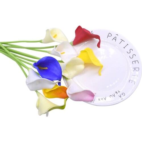 5/10/30 Pcs High Quality Artificial Calla Lily Flower Bouquet Fake Flowers For Wedding Birthday Party Home Table Decor Supplies
