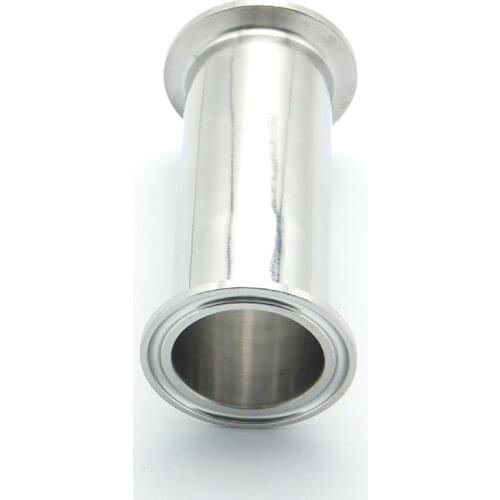51mm OD 304 Stainless Steel Pipe Sanitary Spool Tube Length 458mm 18" For Homebrew Fit 2" Tri Clamp