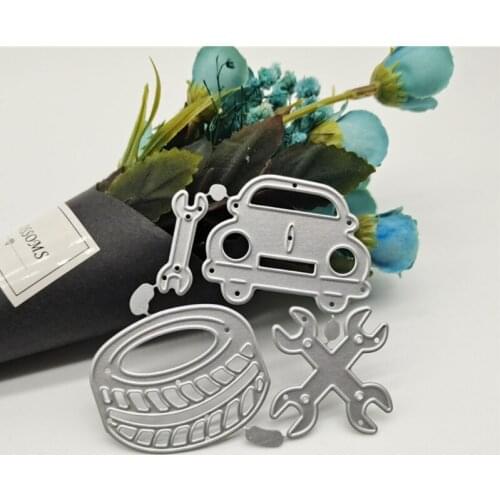 Auto Mechanic Embossing DIY Stencil Carbon Steel Mould, Album Paper Card Making Printing Mould for Scrapbooking