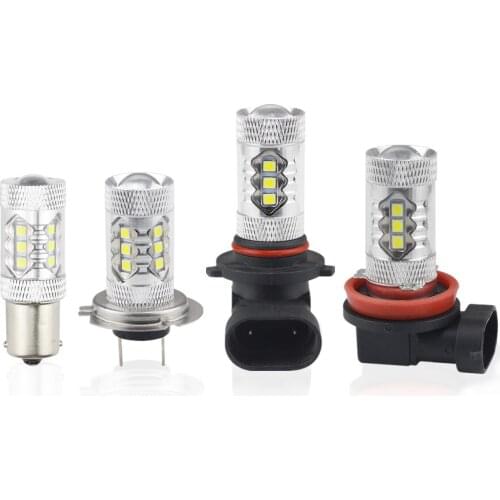 Automobile high power LED bulb 1156 H4 H7 H8 / H11 9005 / 9006 80W automobile led fog lamp 9-30V 80W 6500K 900LM