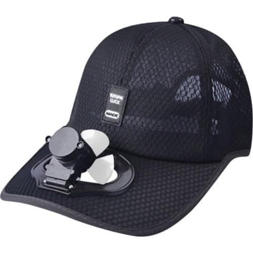 Summer Fan Cooling Baseball Cap Hat Usb Charging Breathable Shade Brand New Sunscreen Hat Sun Hats For Women Men #T2G