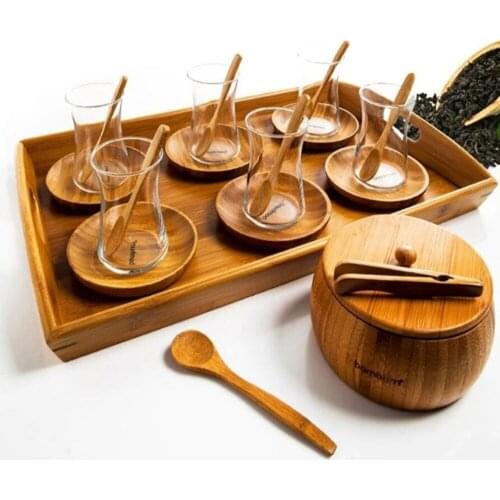 Bambum Gala - Tea Cups & Coaster 22 Pieces Tea Set Special New Production Premium Limited Edition