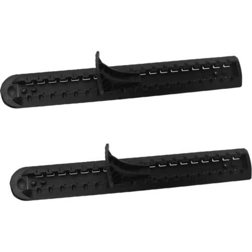 2 Pieces Black Nylon Kayak Foot Brace Pedal Accessory & Screws Rubber Ring