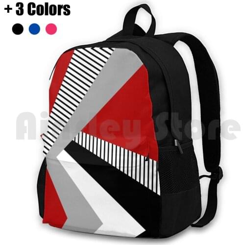 Colorful Geometry Outdoor Hiking Backpack Riding Climbing Sports Bag Colorful Geometry Colorful Geometric Geometric Geometrical