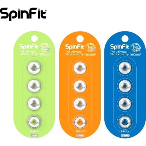 SpinFit CP145 CP-145 Patented 360 Degree Free Rotation Silicone Eartip 4.5mm Nozzle Dia for DUNU/JVC/ Earphones