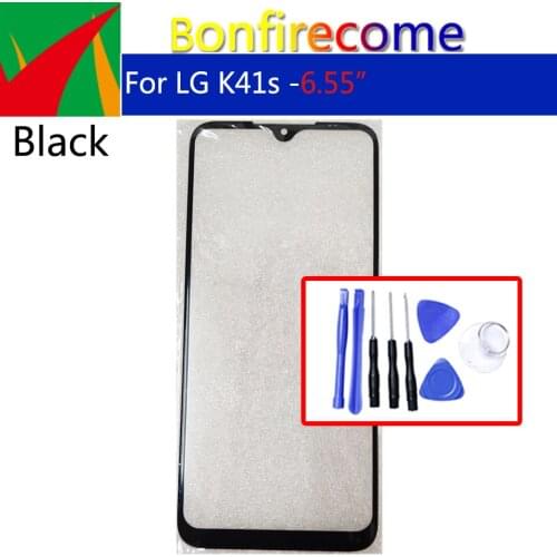 For LG K41S LMK410EMW LM-K410EMW Touch Screen Front Glass Panel Front Outer Glass Lens Replacement