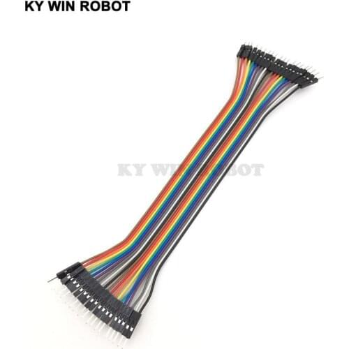 DuPont line 20pcs 20cm 2.54mm 1p-1p Pin Male to Male Color Breadboard Cable Jump Wire Jumper For Arduino