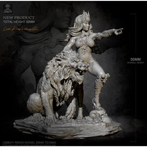 H54mm Resin figure model kits DIY self-assembled TD-2564