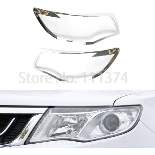 Chrome Front Headlight Cover for Geely Atlas 2016-2019 Case Stickers Trim Decoration Accessories