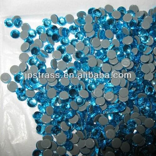 J116 aquamarine color of ss20 high cutting 6a dmc levels shiny hot fix stones ;1440 pcs per pack in bulk price used for purses