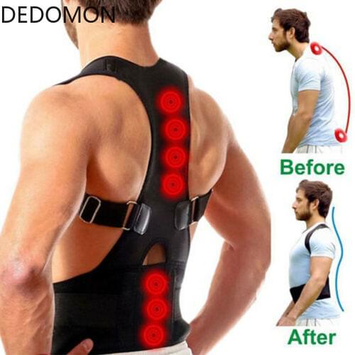 Posture Corrector Magnetic Therapy Brace Shoulder Back Support Belt for Men Women Braces & Supports Belt Shoulder Posture