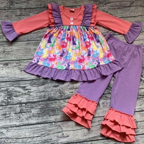 Cute boutique outfit Easter for girls clothing set