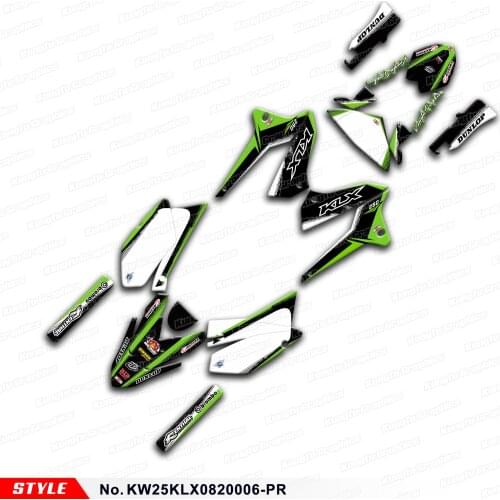 AFTERMARKET Decals Personalised Sticker Kit for KLX 250 S D-Tracker X Final Edition 2008 to 2020, Style No.KW25KLX0820006-PR