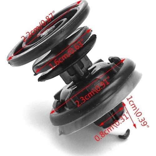 2021 New 10 Pcs Car Interior Door Trim Panel Push Fastener Clips For Passat Golf