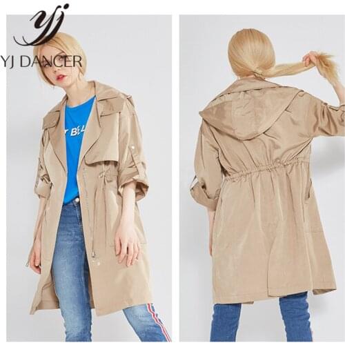2018 Winter New Plus Size Fashion Women Casual Lapel Belt Oversize Trench Coat long Windbreaker Outwear Coat Women Ljj0219