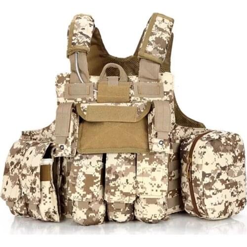 Adjustable Molle Armor Tactical Combat Assault SWAT Plate Carrier Chest Rig Airsoft Vest Military Paintball Hunting Vest