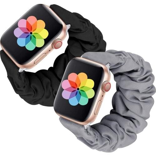 Strap for Apple watch band 40mm 44mm iWatch series 6 SE 5 4 3 2 band 38mm 42mm Women belt Scrunchie bracelet 42 44 mm