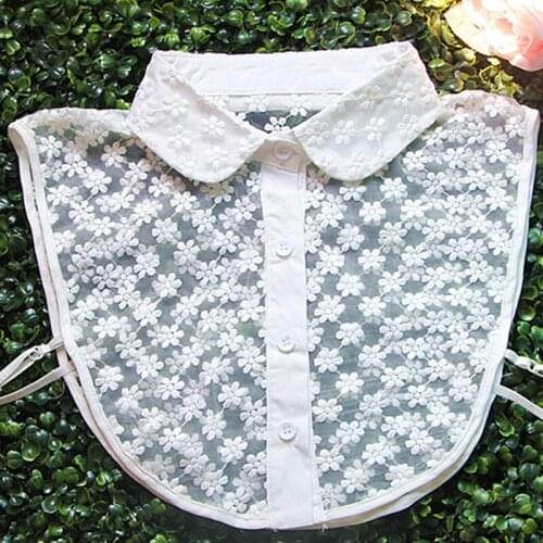 Detachable Shirt Collars adult Fashion Women Girls Detachable Lapel Shirt Tops Decorative new wild beauty lace fake collar