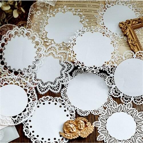 YPP CRAFT White Lace Paper Doilies/Placemats for Wedding Party Decoration Supplies Scrapbooking Paper Crafts