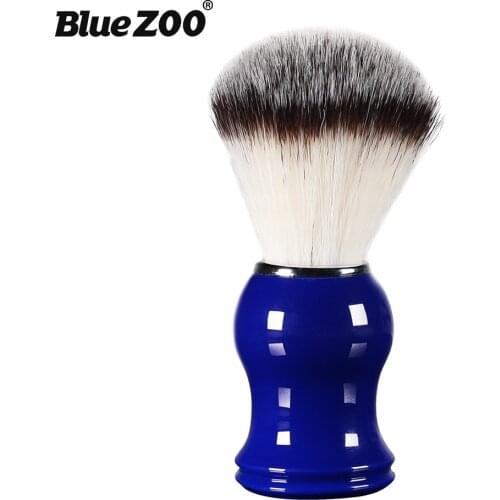 1pc Badger Hair Barber Shaving Brush Razor Brush with Wood Handle Mens Salon Men Facial Beard Cleaning Appliance Shave Tool